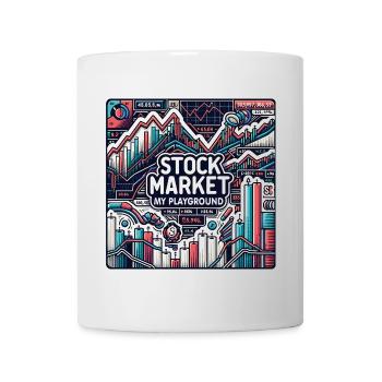 Le trading boursier Ma passion - Mug blanc - blanc - Devant