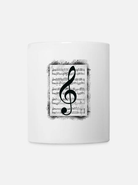 Musique de note de musique - Mug blanc - blanc