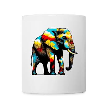 Éléphant - Mug blanc - blanc - Devant