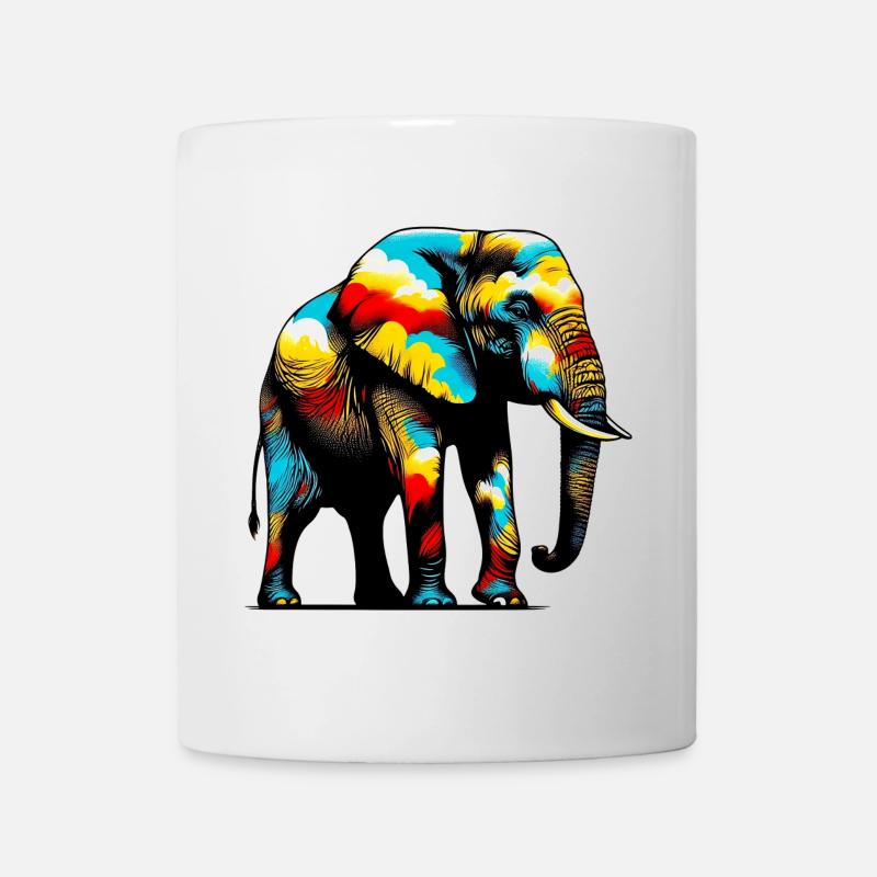 Elefant - Tasse - Weiß