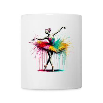 Ballet dancer with tutu - Mug - white - Front