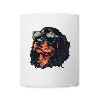Gordon Setter, Dog, Sunglasses, Summer - Mug - white - Front