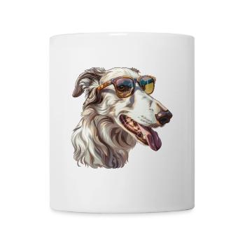 Borzoi, Borzoi, Dog, Sunglasses, Summer, Gift - Mug - white - Front