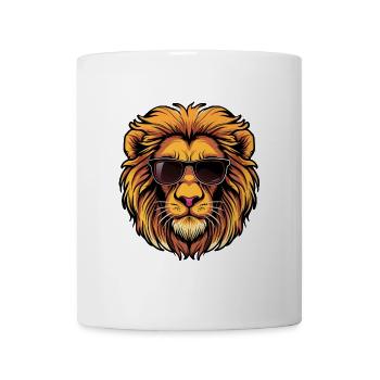 Lunettes de soleil Cool Lion - Mug blanc - blanc - Devant