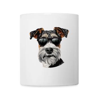 Drahthaar Foxterrier, Wire Fox Terrier, Hund - Tasse - Weiß - Vorne