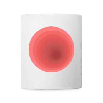 Abstrakte Farbverlaufs-Design - Tasse - Weiß - Vorne