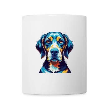 Chien de chasse serbe race Dessin animé coloré Kawaii - Mug blanc - blanc - Devant