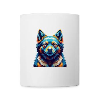 Schipperke Race Chien Coloré Dessin Animé Kawaii - Mug blanc - blanc - Devant