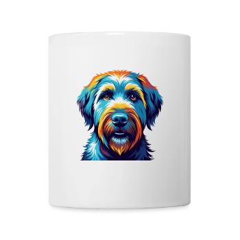 Soft Coated Wheaten Terrier Dog Breed Cartoon - Mug - white - Front