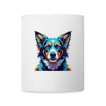 Slovensky Cuvac Chien Race Coloré Dessin Animé Kawaii - Mug blanc - blanc - Devant