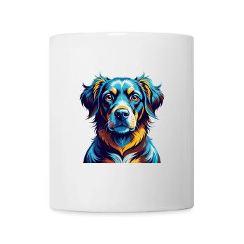 Smaland Hound Hunderasse Bunte Karikatur Kawaii - Tasse - Weiß - Vorne