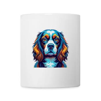 Spaniel Dog Breed Colorful Cartoon Kawaii - Mug - white - Front