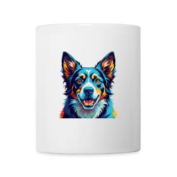 Schweizer Laufhund Hunderasse Bunte Karikatur Kawaii - Tasse - Weiß - Vorne