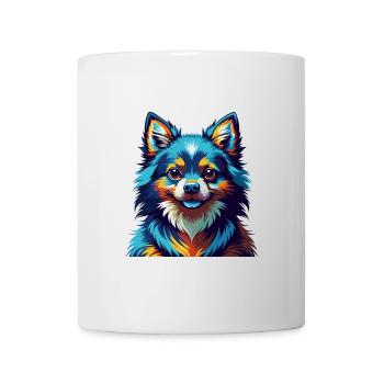Toy German Spitz Dog Breed Colorful Cartoon Kawaii - Mug - white - Front
