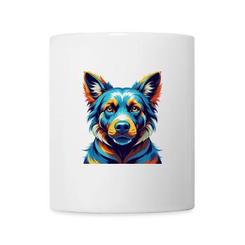Tosa Hunderasse Buntes Aquarell Cartoon Kawaii - Tasse - Weiß - Vorne