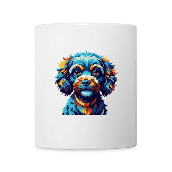 Toy Poodle Dog Breed Colorful Cartoon Kawaii - Mug - white - Front