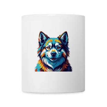Westsibirische Laika Hunderasse Karikatur Kawaii - Tasse - Weiß - Vorne