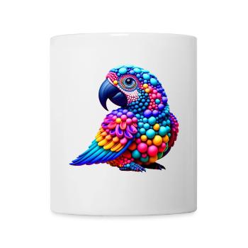 Pop-Art-Bird (01) - Tasse - Weiß - Vorne