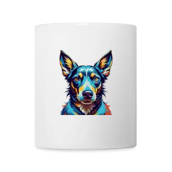 Andalusischer Windhund Hunderasse Bunte Karikatur Kawaii - Tasse - Weiß - Vorne