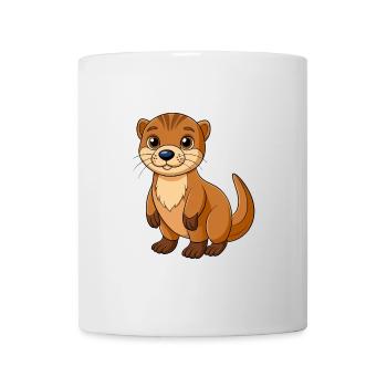Otter Cute Mascot Cartoon Character Kawaii - Mug - white - Front