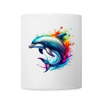 Delfin - Tasse - Weiß - Vorne