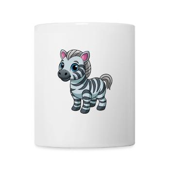 Zebra Cute Mascot Cartoon Character Kawaii - Mug - white - Front