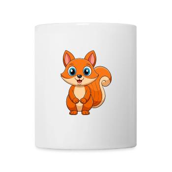 Eichhörnchen Niedliche Maskottchen Zeichentrickfigur Kawaii - Tasse - Weiß - Vorne