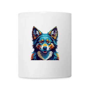 Volpino Italiano Hunderasse Bunt Karikatur Kawaii - Tasse - Weiß - Vorne