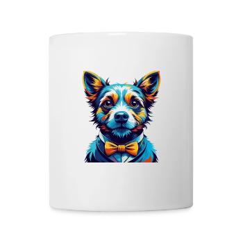 Teddy Roosevelt Terrier Hunderasse Karikatur Kawaii - Tasse - Weiß - Vorne