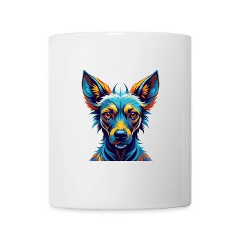 Xoloitzcuintli Hunderasse Bunte Karikatur Kawaii - Tasse - Weiß - Vorne