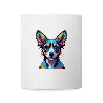 Jouet Fox Terrier Chien Race Coloré Dessin Animé Kawaii - Mug blanc - blanc - Devant