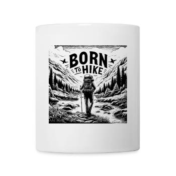 Born to hike - Mug blanc - blanc - Devant