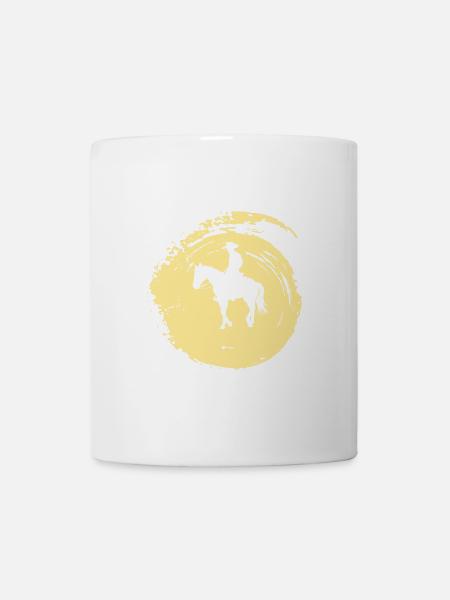Cowboy Sattel - Tasse - Weiß