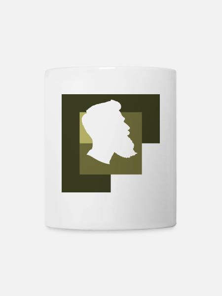 Gesichtsbehaarung Hipster - Tasse - Weiß