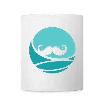Schnurrbart Bart - Tasse - Weiß - Vorne