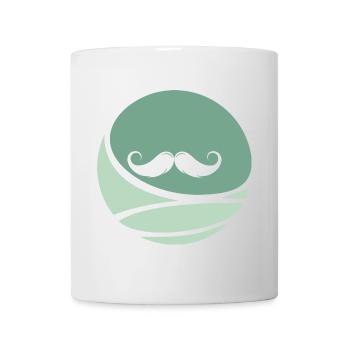 Moustache Poils du visage - Mug blanc - blanc - Devant