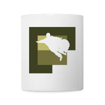 Wingsuit Flying Base Jump - Mug blanc - blanc - Devant