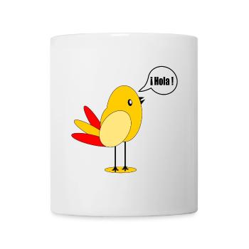 SPAIN COUNTRY FLAG SPANISH BIRD - Mug - white - Front