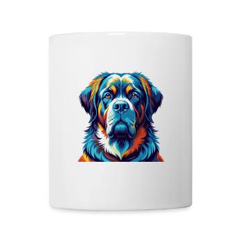 Alpine Mastiff Dog Breed Colorful Cartoon Kawaii - Mug - white - Front