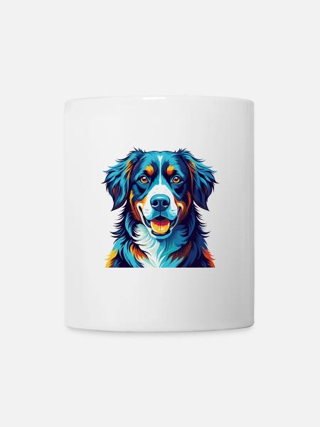 Appenzeller Sennenhund Hunderasse Cartoon Kawaii - Tasse - Weiß
