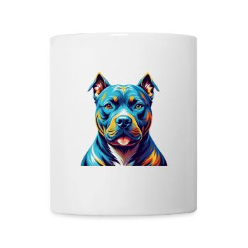 American Pitbull Terrier Dog Breed Cartoon Kawaii - Mug - white - Front