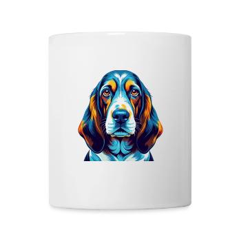 Basset Bleu De Gascogne Dog Breed Cartoon Kawaii - Mug - white - Front