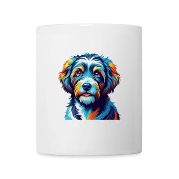 Barbet Dog Breed Colorful Cartoon Kawaii - Mug - white - Front