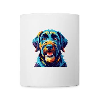 Black Russian Terrier Dog Breed Cartoon Kawaii - Mug - white - Front