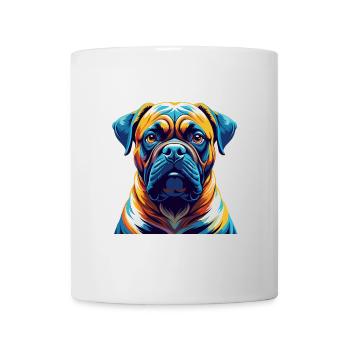 Bullmastiff Chien Race Coloré Dessin animé Kawaii - Mug blanc - blanc - Devant