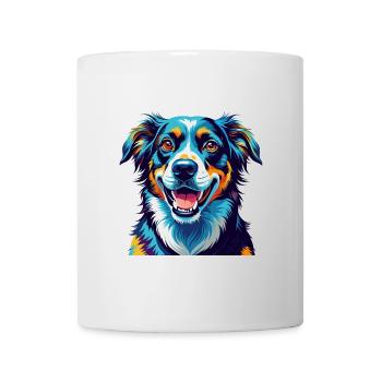 Bossie Dog Breed Colorful Cartoon Kawaii - Mug - white - Front