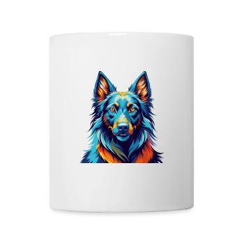Belgische Groenendael Hunderasse Karikatur Kawaii - Tasse - Weiß - Vorne