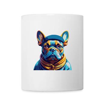 Chien Francais Dog Breed Colorful Cartoon Kawaii - Mug - white - Front