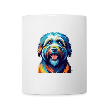 Katalanische Schäferhundrasse Bunte Karikatur Kawaii - Tasse - Weiß - Vorne