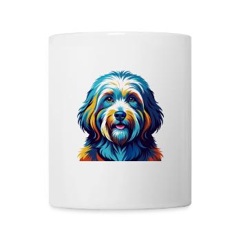 Coton De Tulear Hunderasse Bunte Karikatur Kawaii - Tasse - Weiß - Vorne